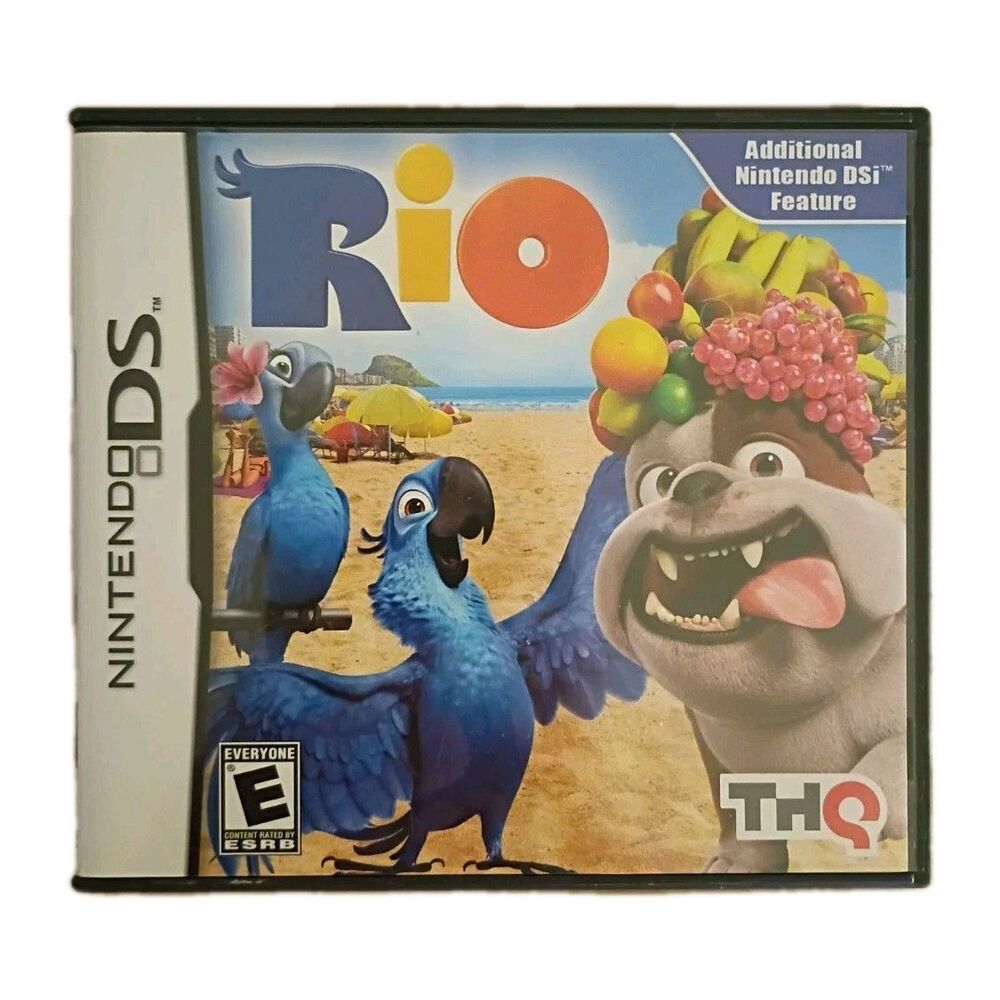 Rio (Nintendo DS, 2011) Game + Case No Booklet Rated E